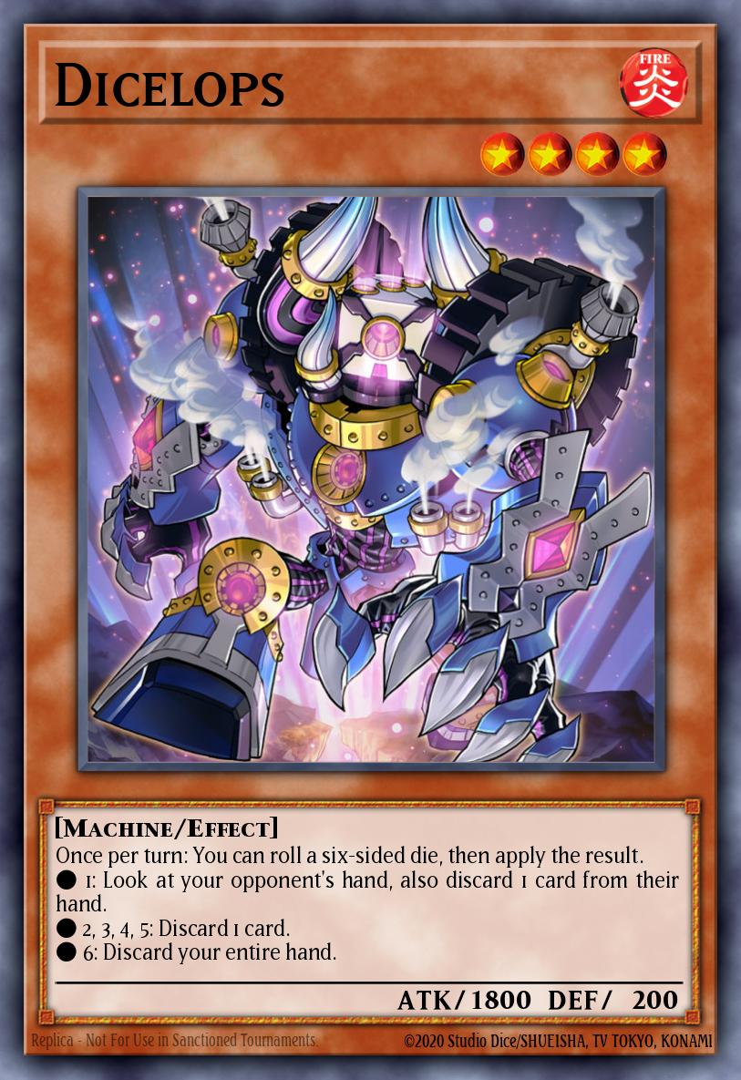 Dicelops Yu-Gi-Oh card