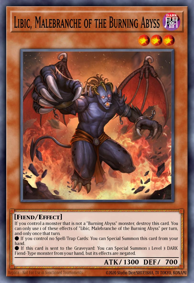Libic, Malebranche of the Burning Abyss Yu-Gi-Oh card