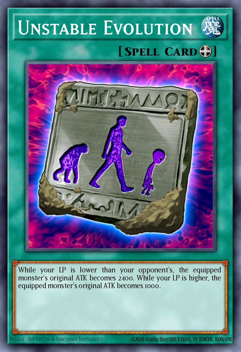 Unstable Evolution Yu-Gi-Oh card