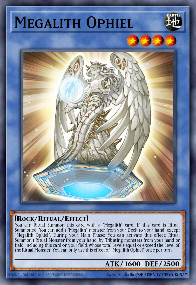 Megalith Ophiel Yu-Gi-Oh card