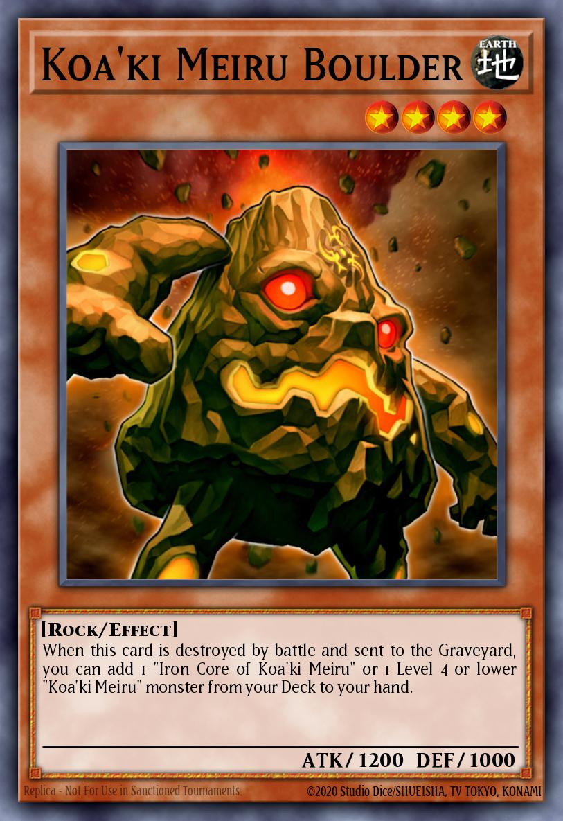 Koa'ki Meiru Boulder Yu-Gi-Oh card