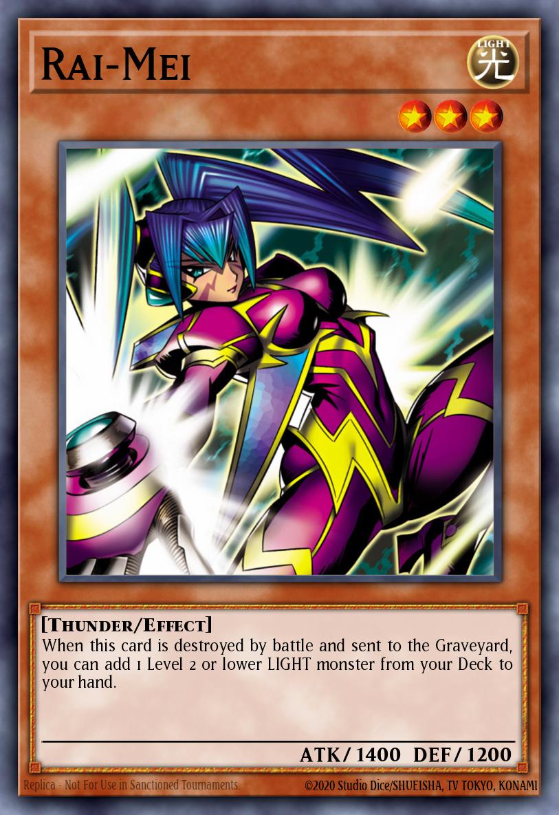 Rai-Mei Yu-Gi-Oh card