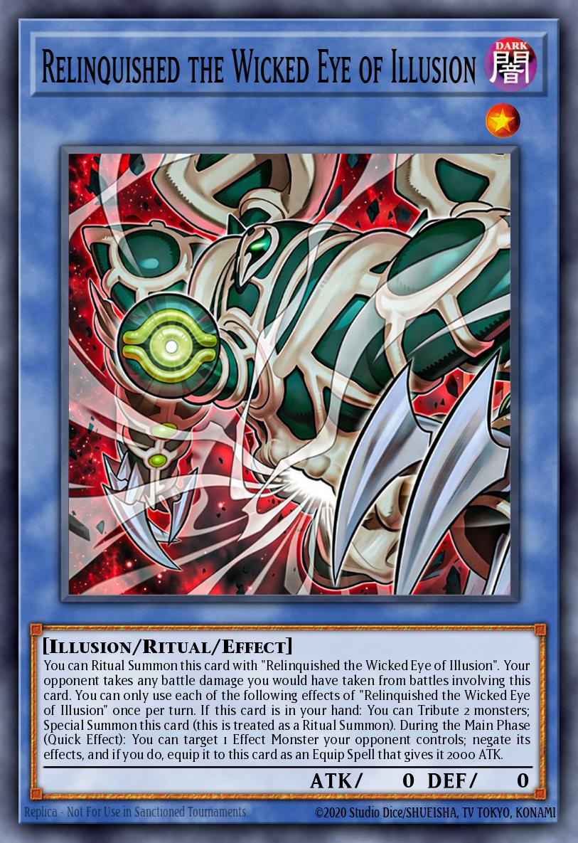 Relinquished the Wicked Eye of Illusion Yu-Gi-Oh card