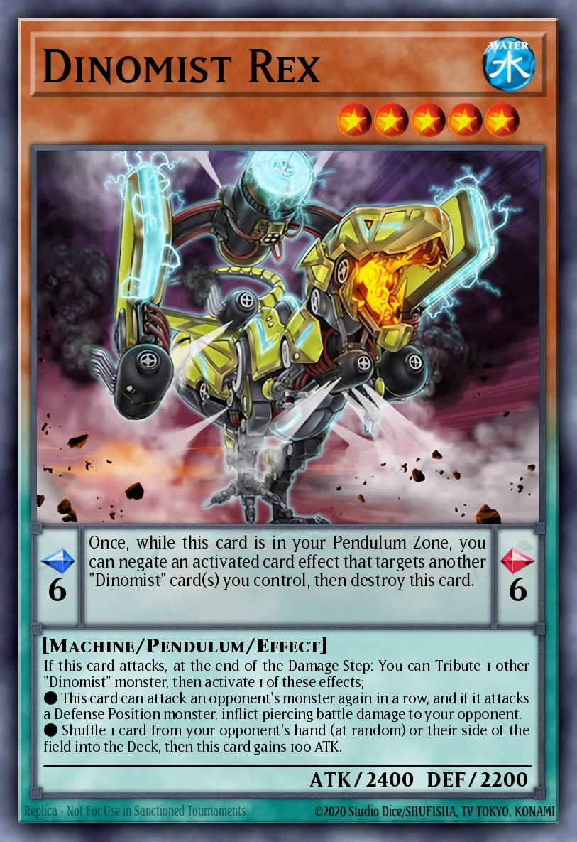 Dinomist Rex Yu-Gi-Oh card