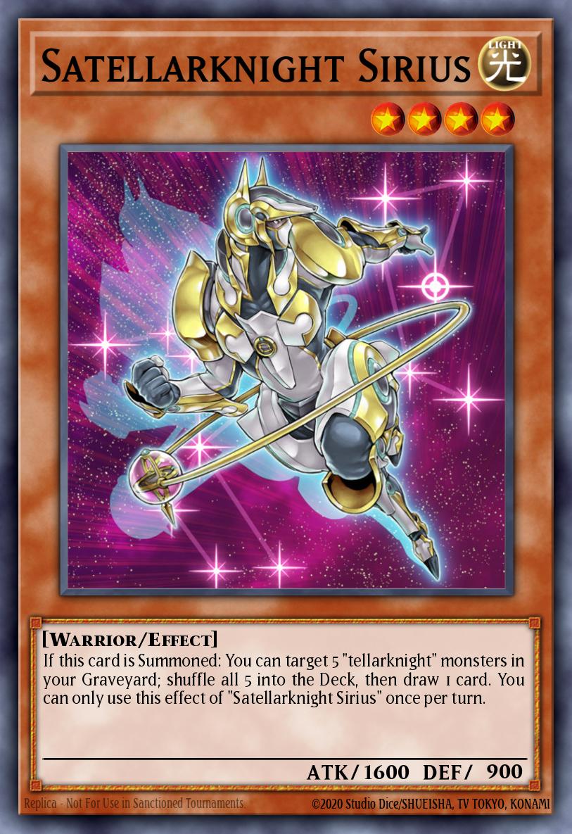 Satellarknight Sirius Yu-Gi-Oh card