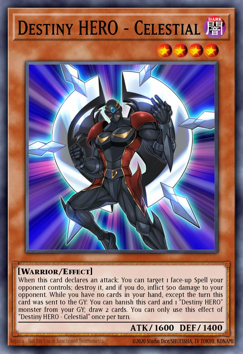 Destiny HERO - Celestial Yu-Gi-Oh card