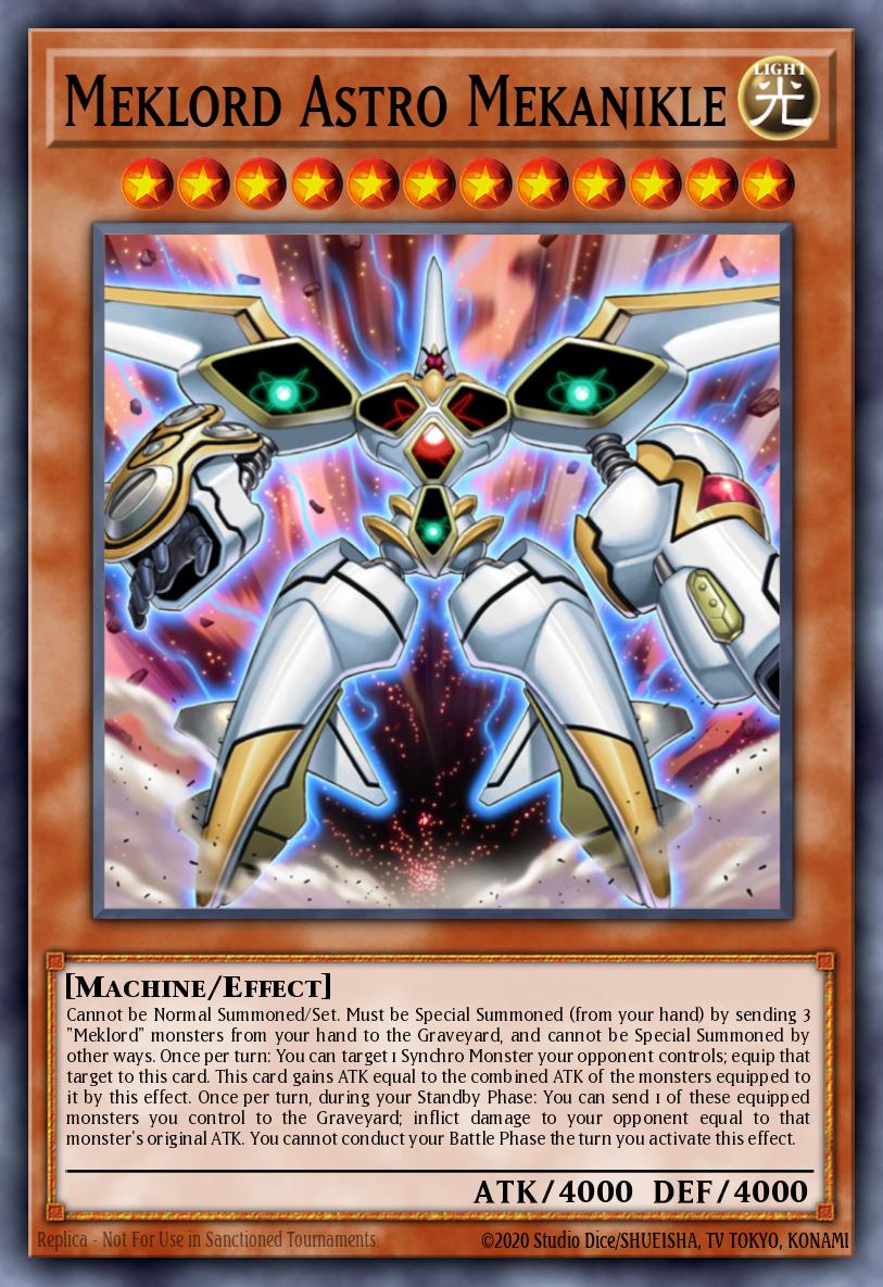 Meklord Astro Mekanikle Yu-Gi-Oh card