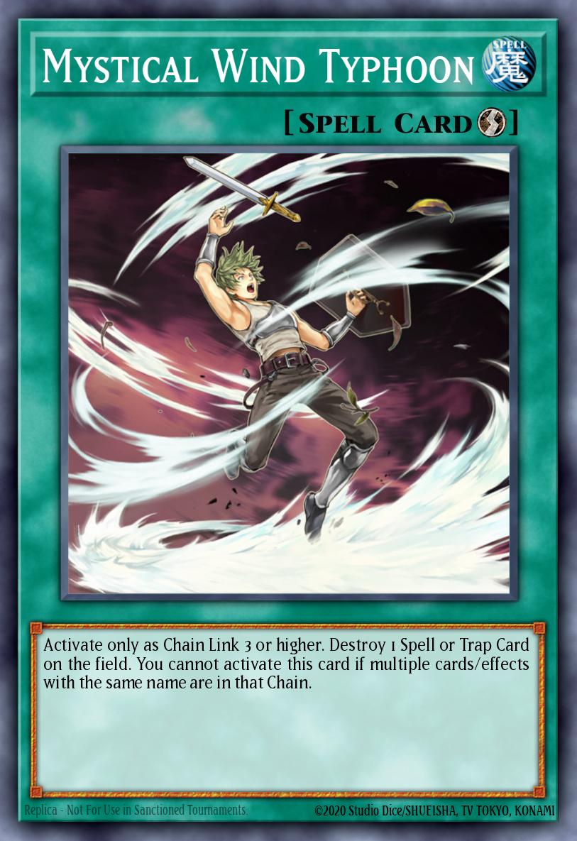 Mystical Wind Typhoon Yu-Gi-Oh card