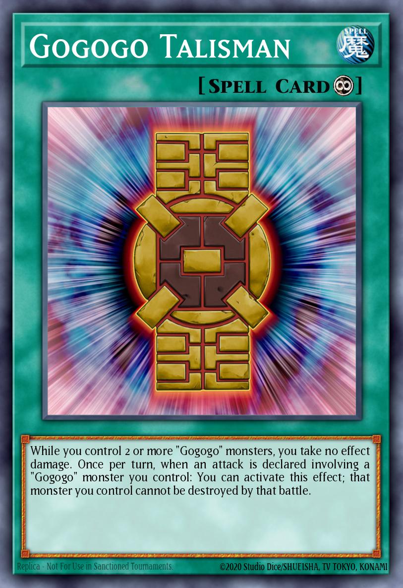 Gogogo Talisman Yu-Gi-Oh card