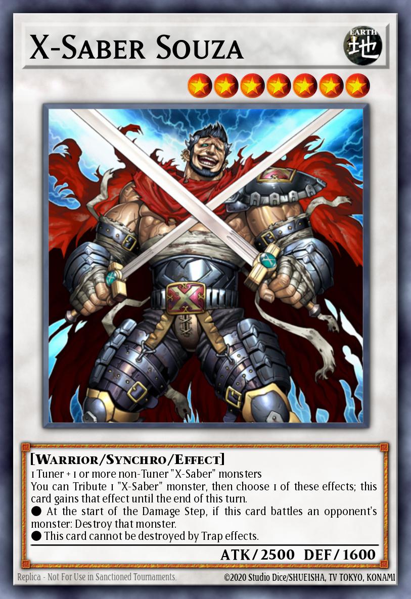 X-Saber Souza Yu-Gi-Oh card