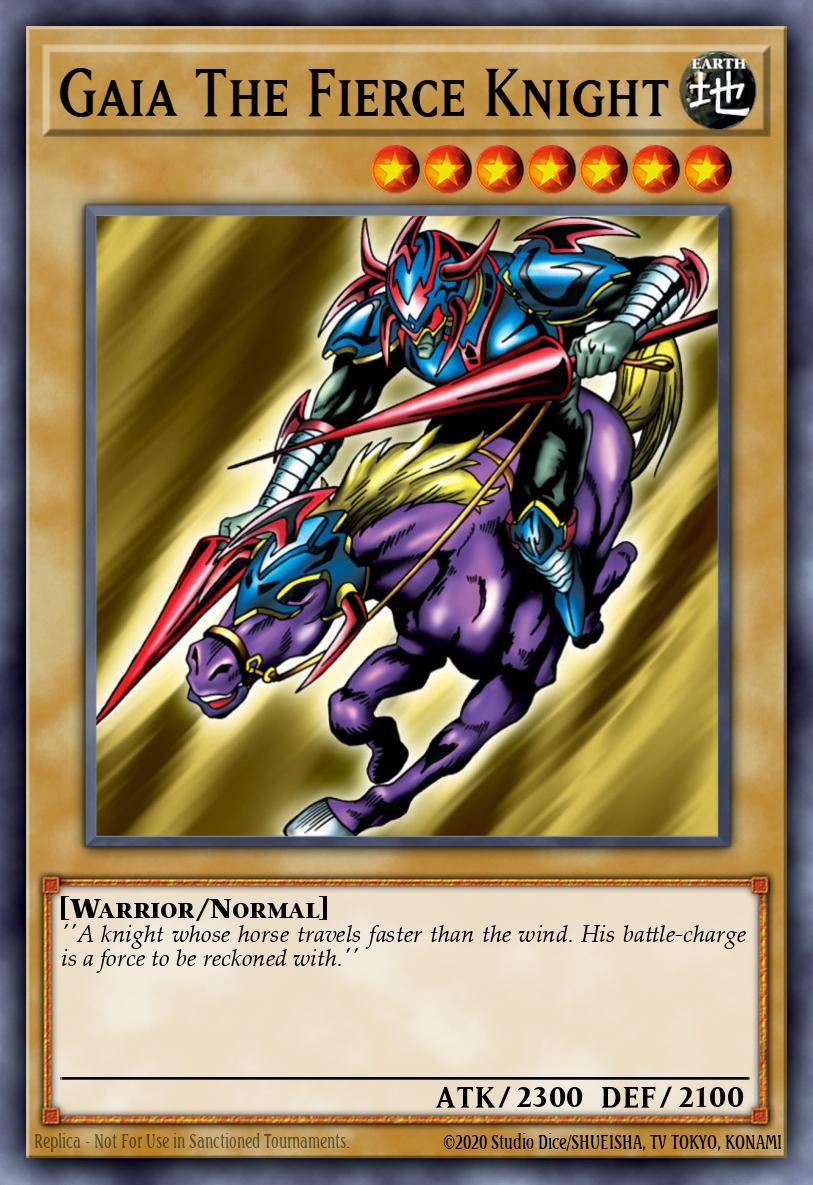 Gaia The Fierce Knight Yu-Gi-Oh card