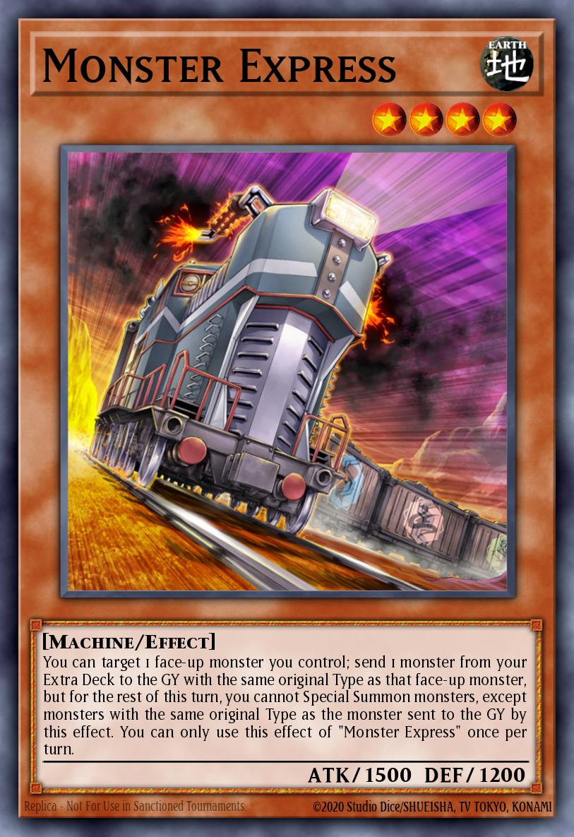 Monster Express Yu-Gi-Oh card