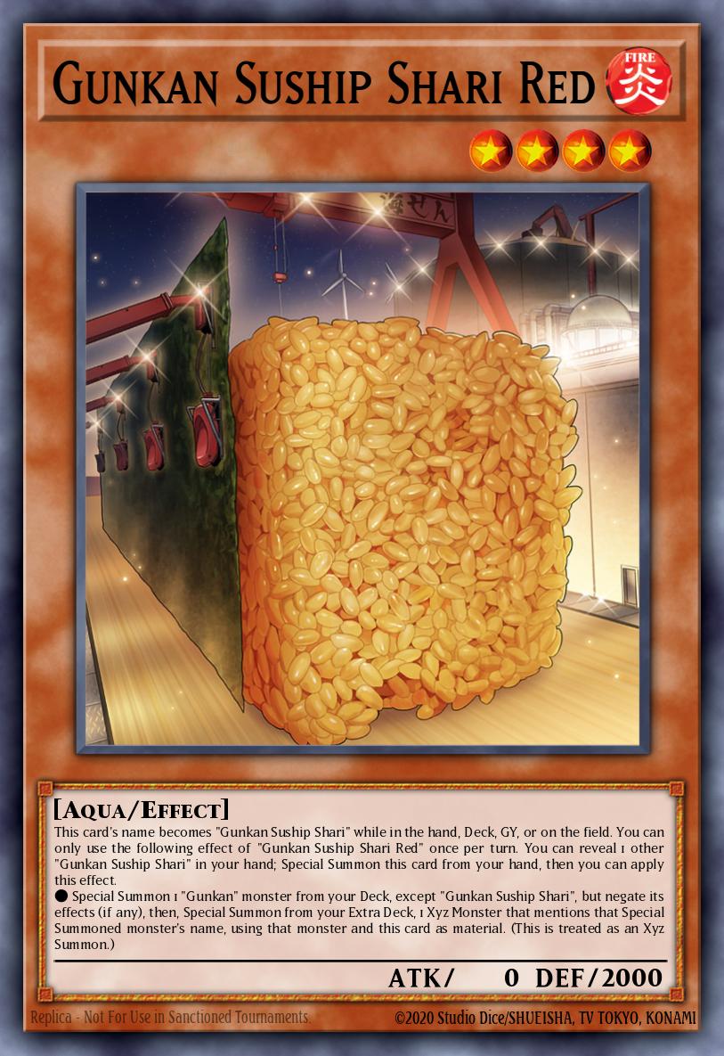 Gunkan Suship Shari Red Yu-Gi-Oh card
