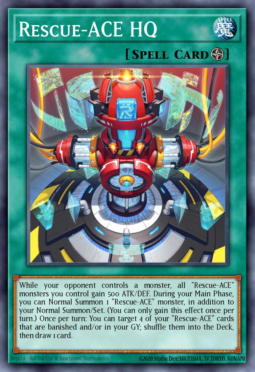 Rescue-ACE HQ Yu-Gi-Oh card