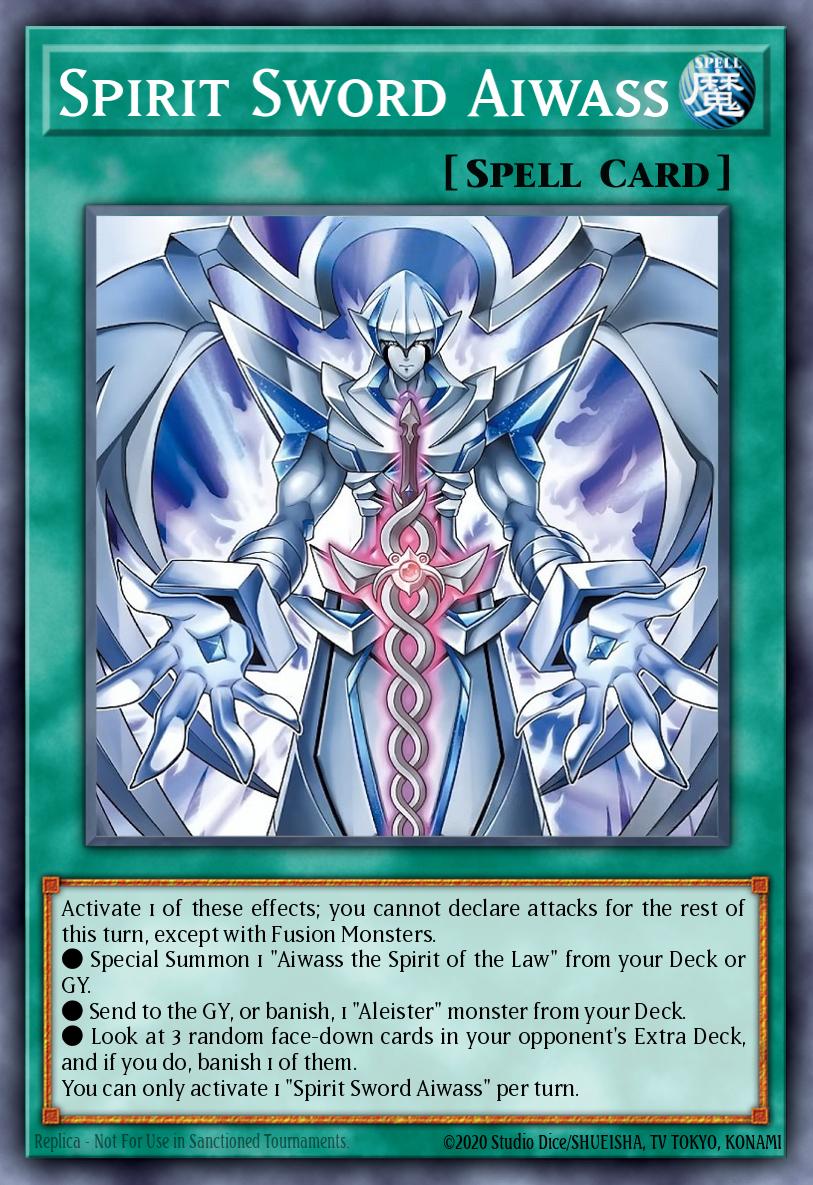 Spirit Sword Aiwass Yu-Gi-Oh card