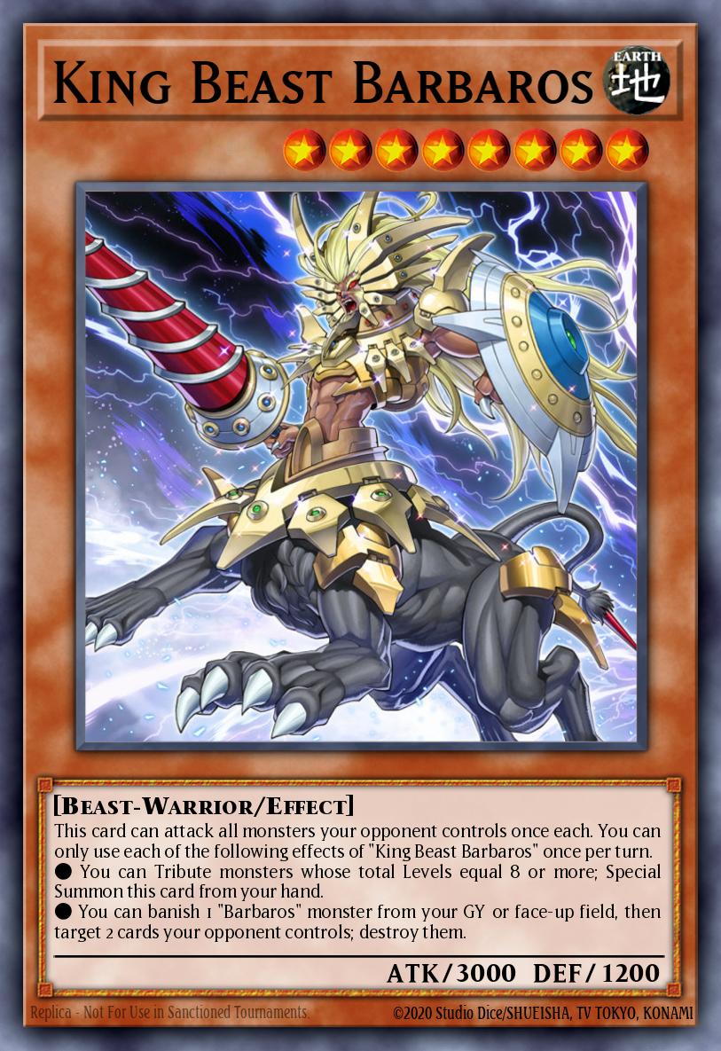 King Beast Barbaros Yu-Gi-Oh card