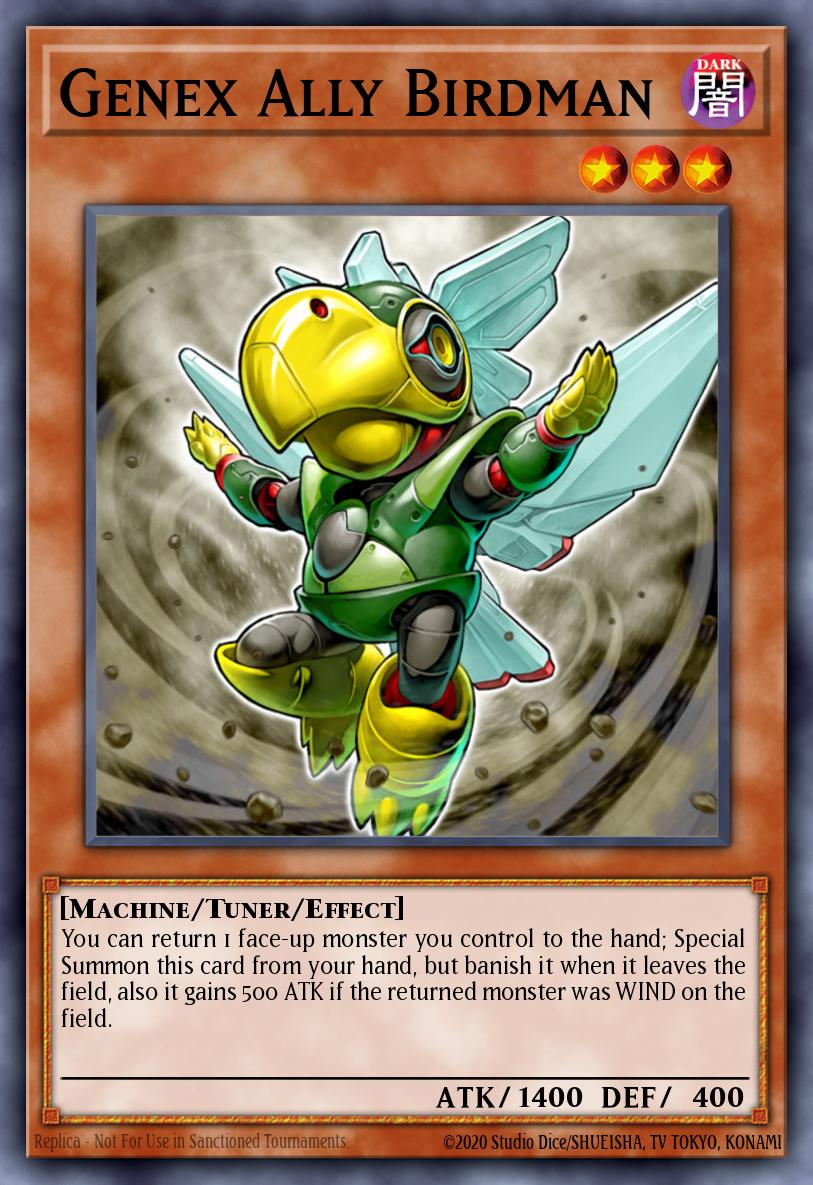 Genex Ally Birdman Yu-Gi-Oh card