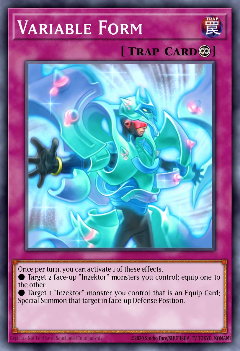 Variable Form Yu-Gi-Oh card