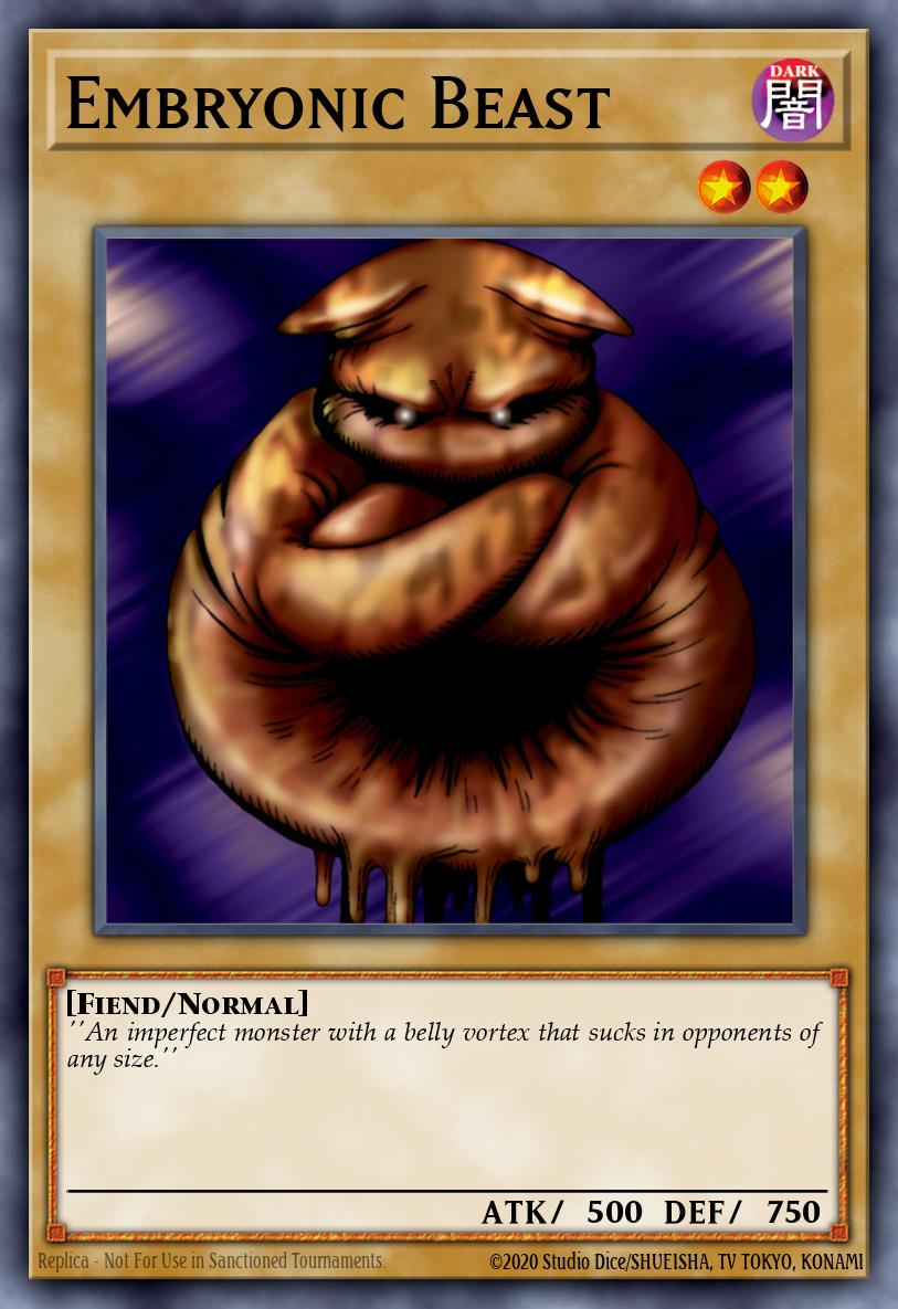Embryonic Beast Yu-Gi-Oh card