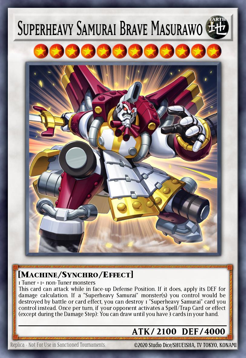 Superheavy Samurai Brave Masurawo Yu-Gi-Oh card