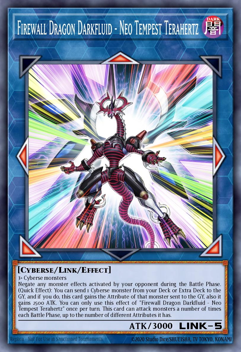 Firewall Dragon Darkfluid - Neo Tempest Terahertz Yu-Gi-Oh card