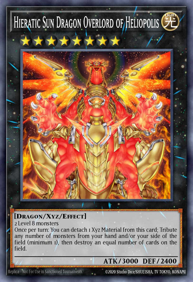 Hieratic Sun Dragon Overlord of Heliopolis Yu-Gi-Oh card