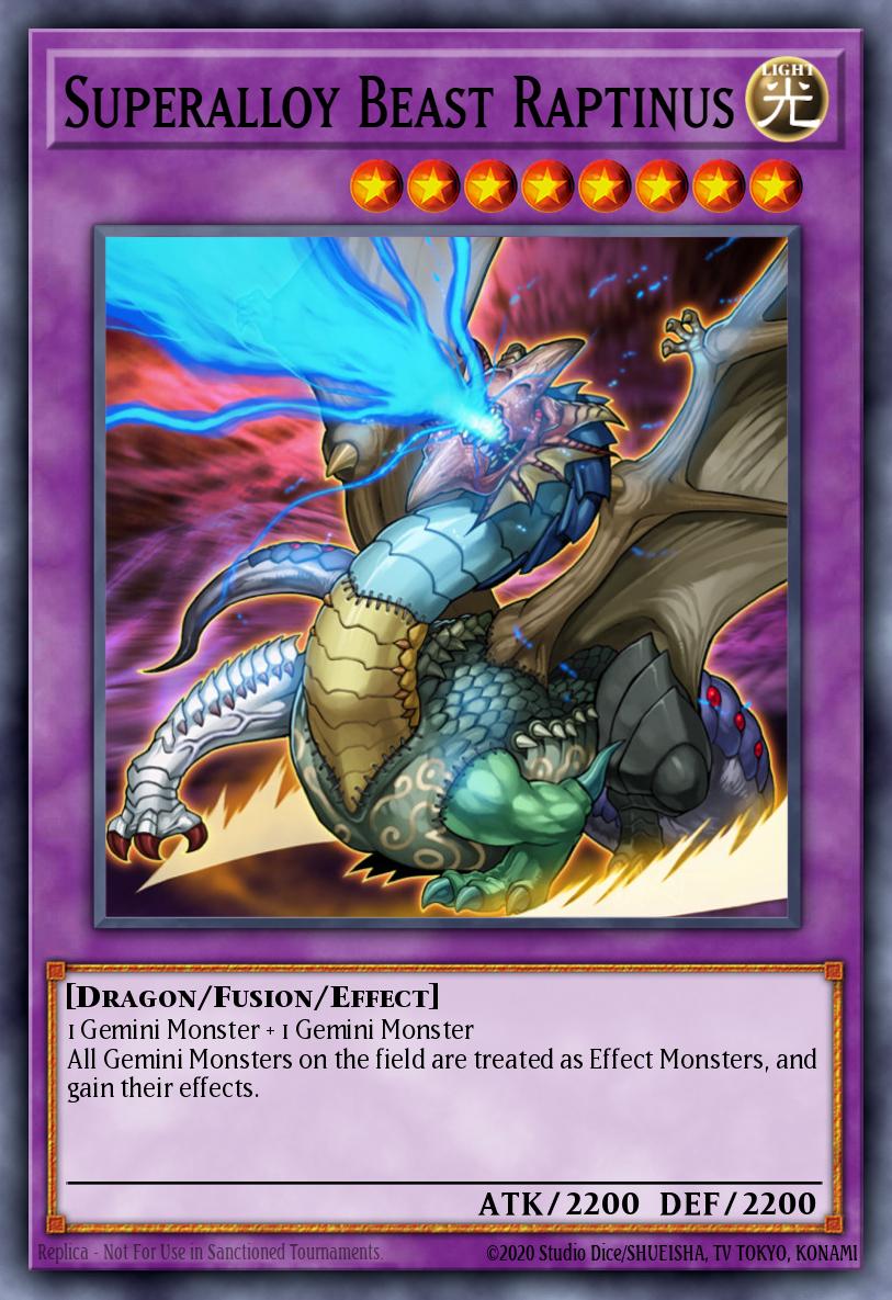 Superalloy Beast Raptinus Yu-Gi-Oh card