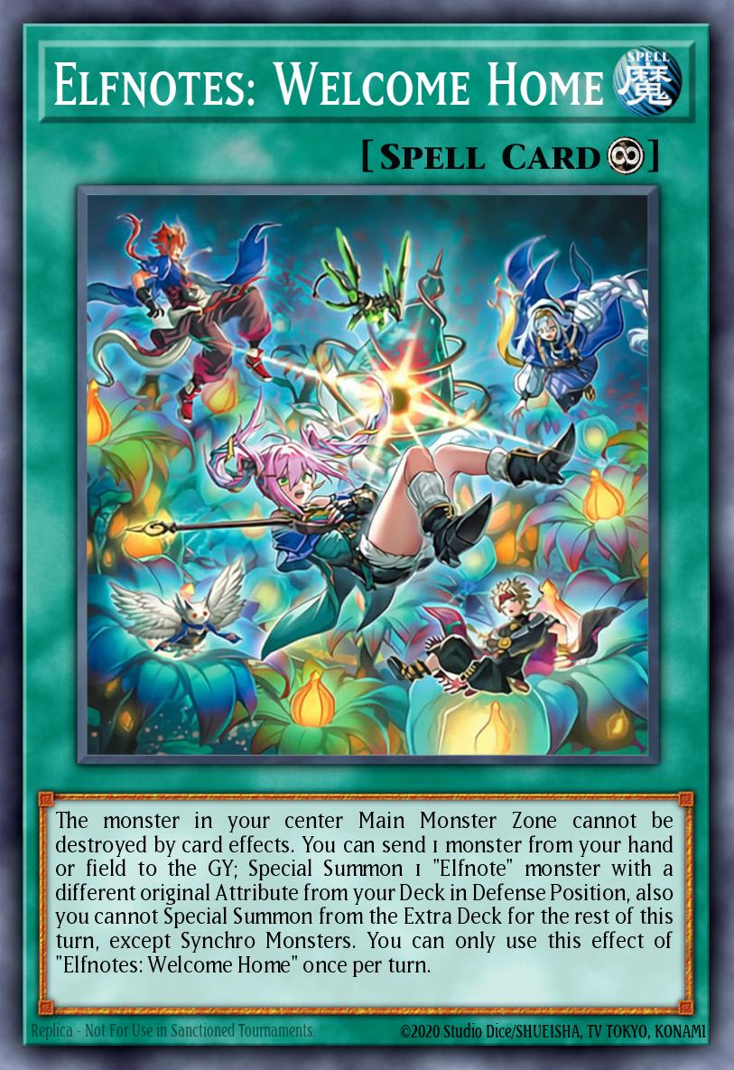 Elfnotes: Welcome Home Yu-Gi-Oh card