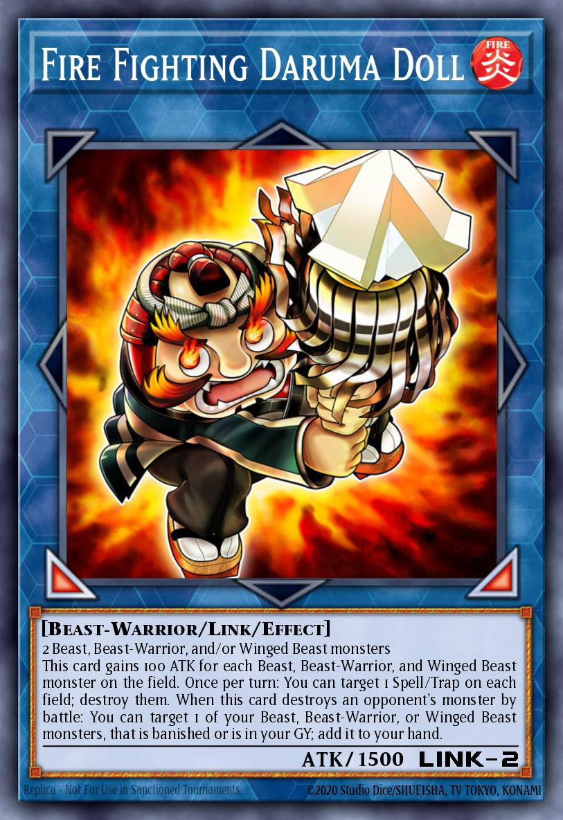Fire Fighting Daruma Doll Yu-Gi-Oh card
