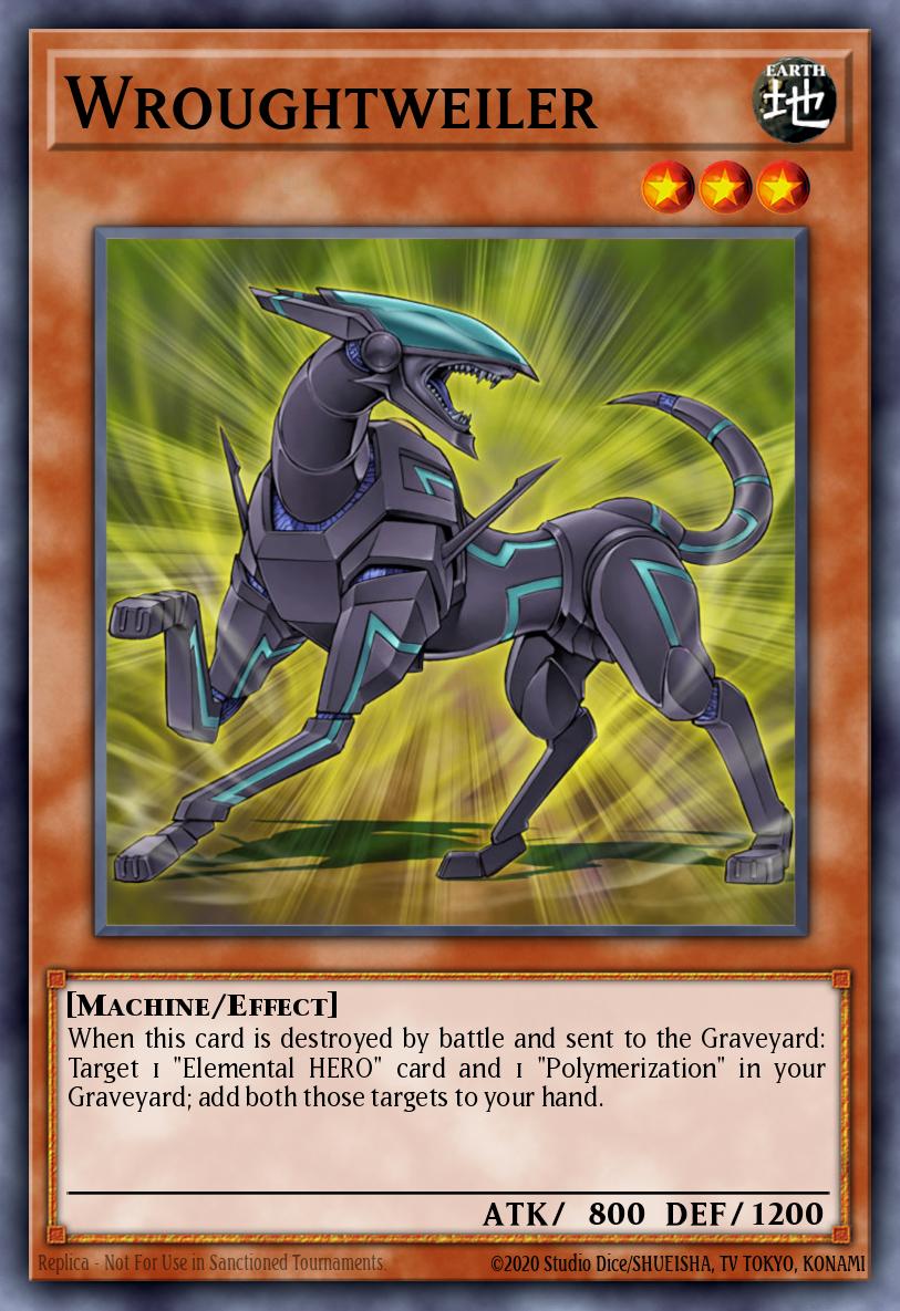 Wroughtweiler Yu-Gi-Oh card