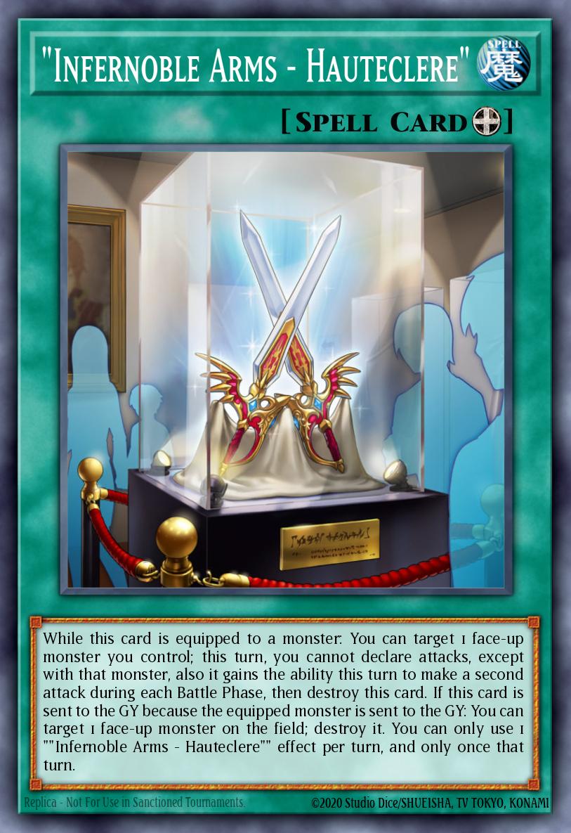 "Infernoble Arms - Hauteclere" Yu-Gi-Oh card