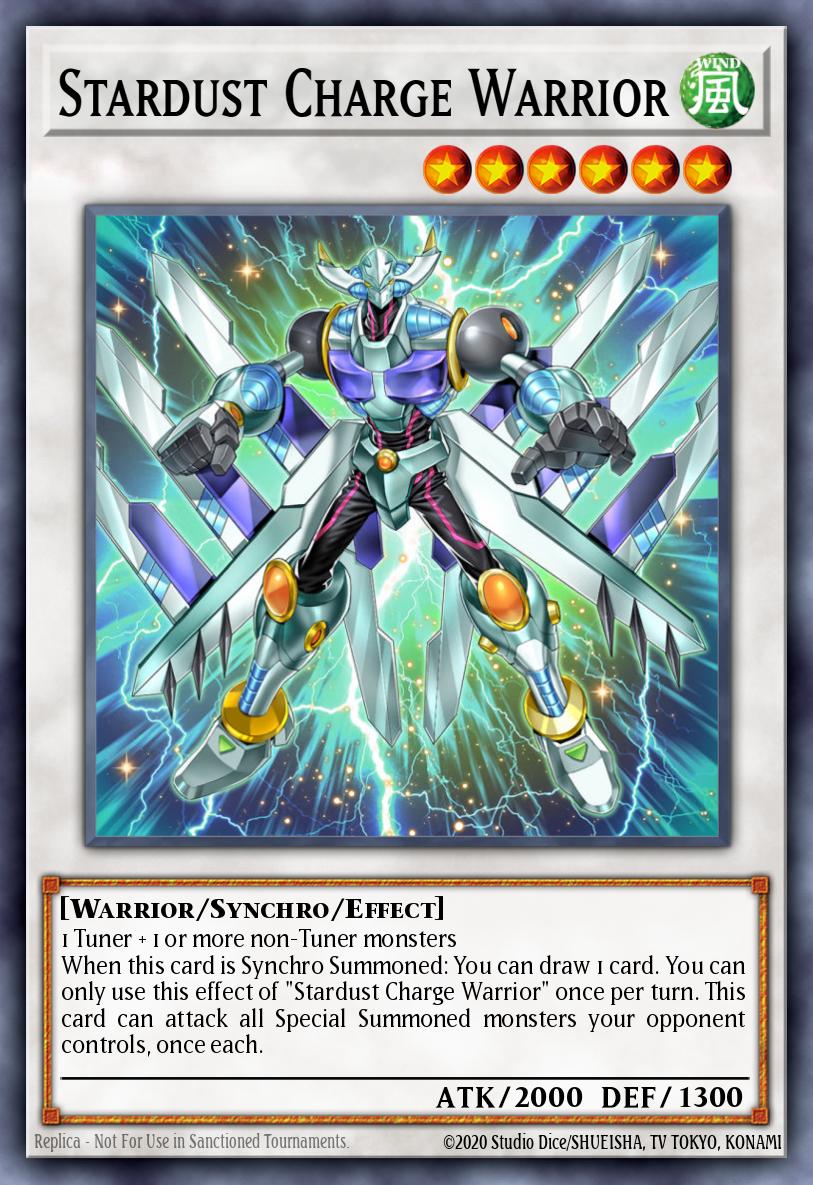 Stardust Charge Warrior Yu-Gi-Oh card