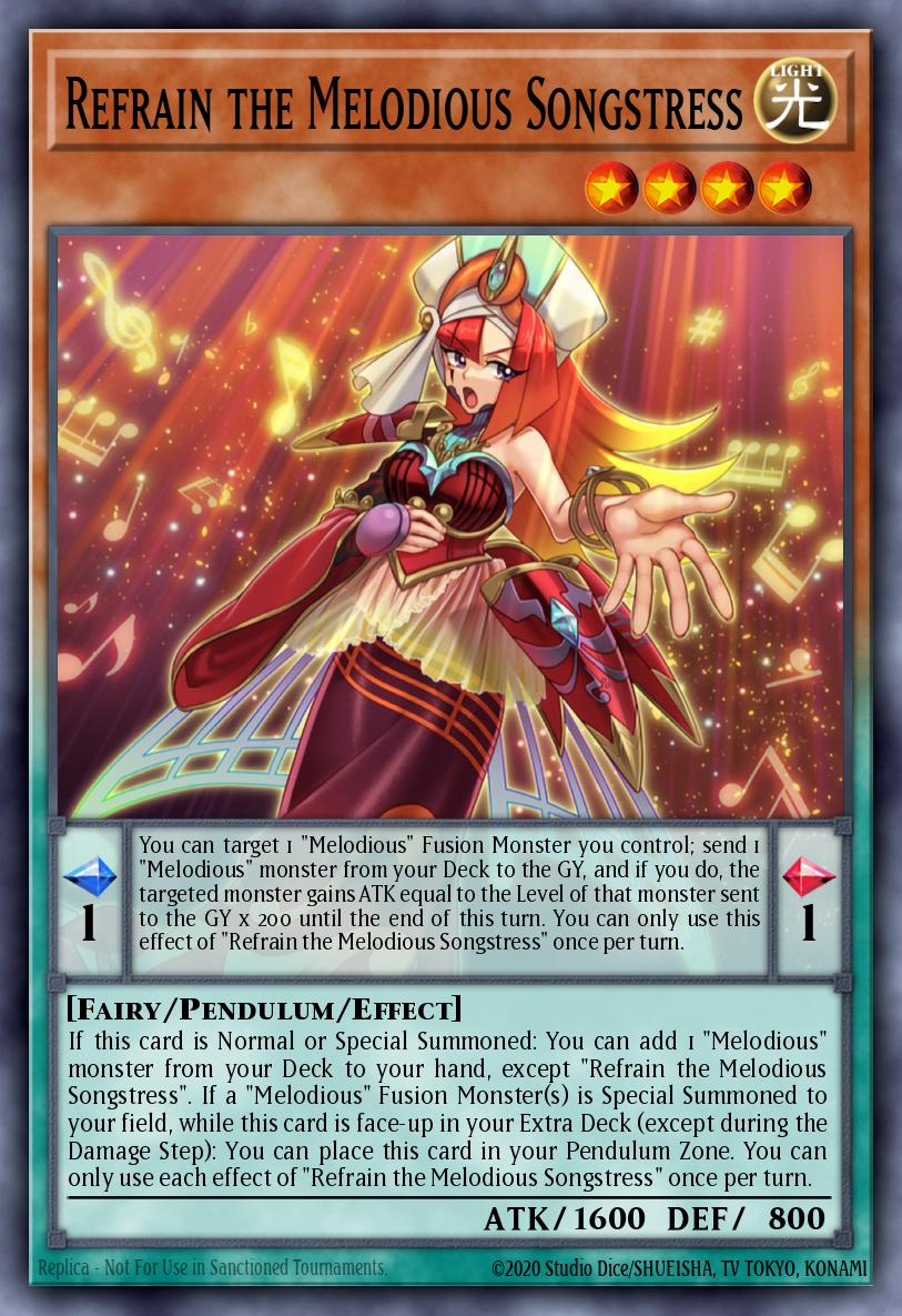 Refrain the Melodious Songstress Yu-Gi-Oh card