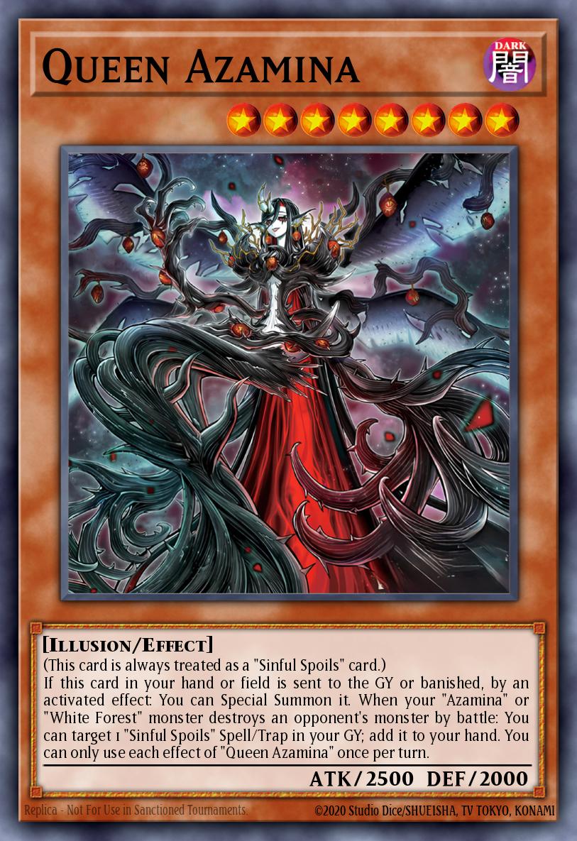 Queen Azamina Yu-Gi-Oh card