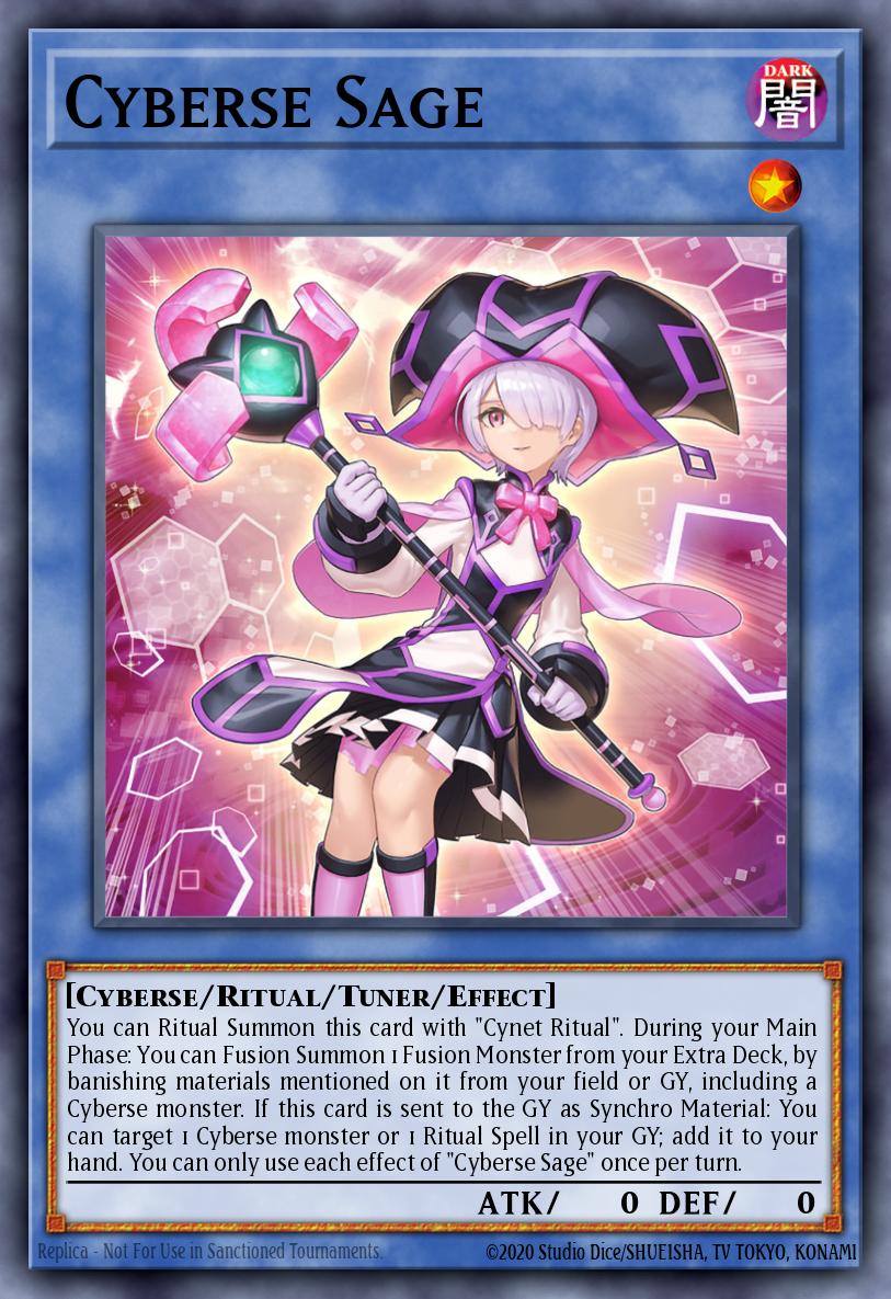 Cyberse Sage Yu-Gi-Oh card