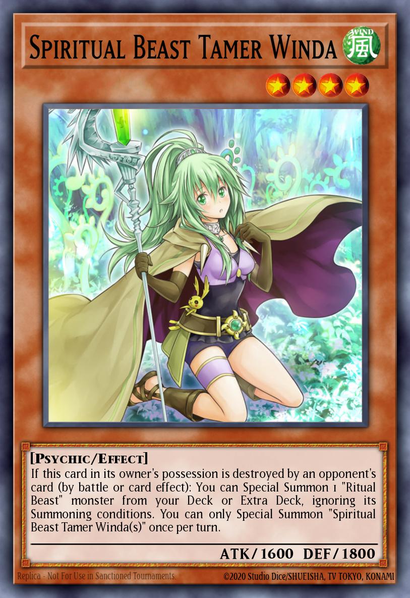 Spiritual Beast Tamer Winda Yu-Gi-Oh card