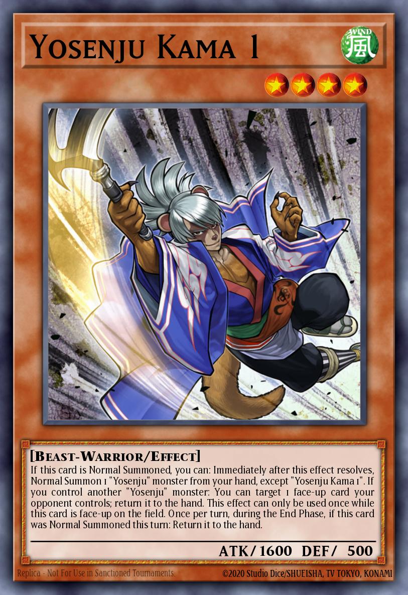Yosenju Kama 1 Yu-Gi-Oh card
