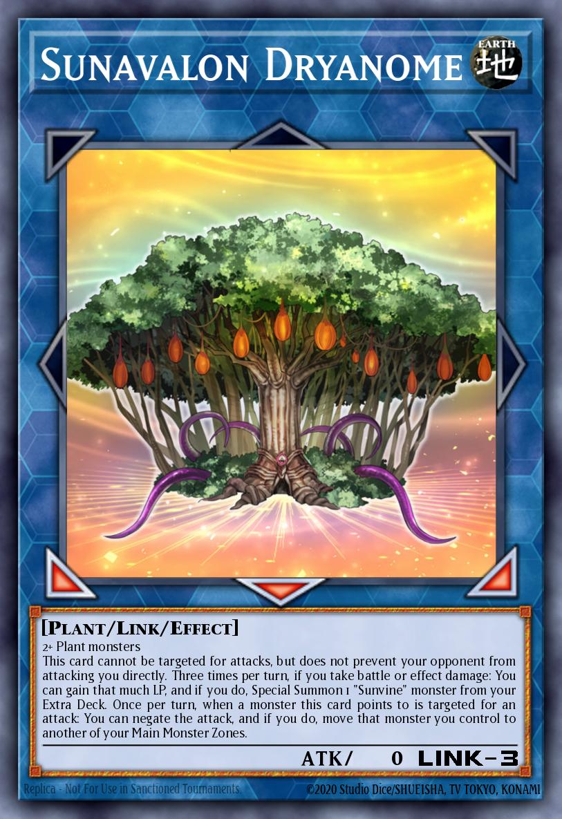 Sunavalon Dryanome Yu-Gi-Oh card