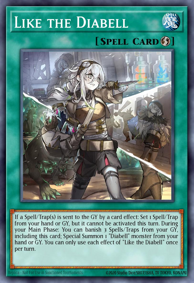 Like the Diabell Yu-Gi-Oh card