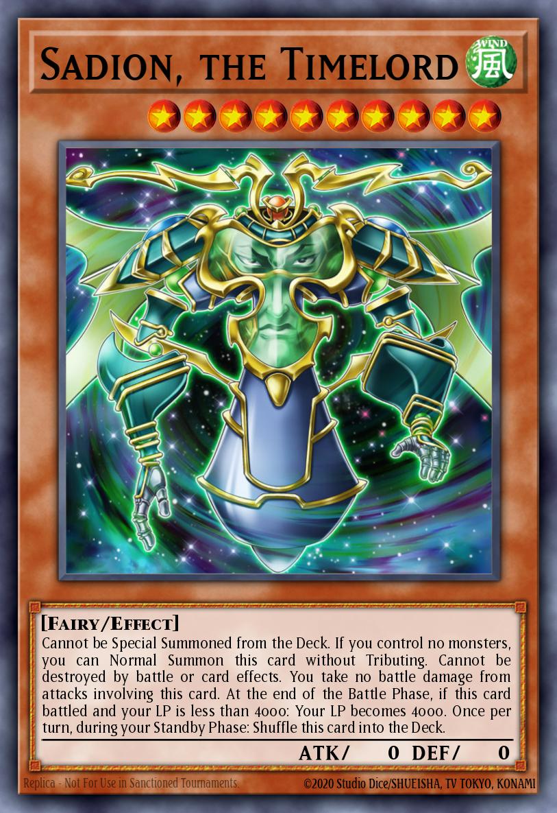 Sadion, the Timelord Yu-Gi-Oh card