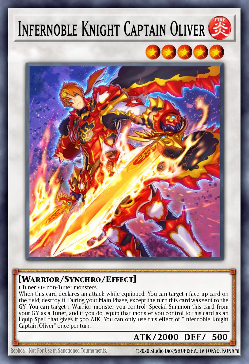 Infernoble Knight Captain Oliver Yu-Gi-Oh card