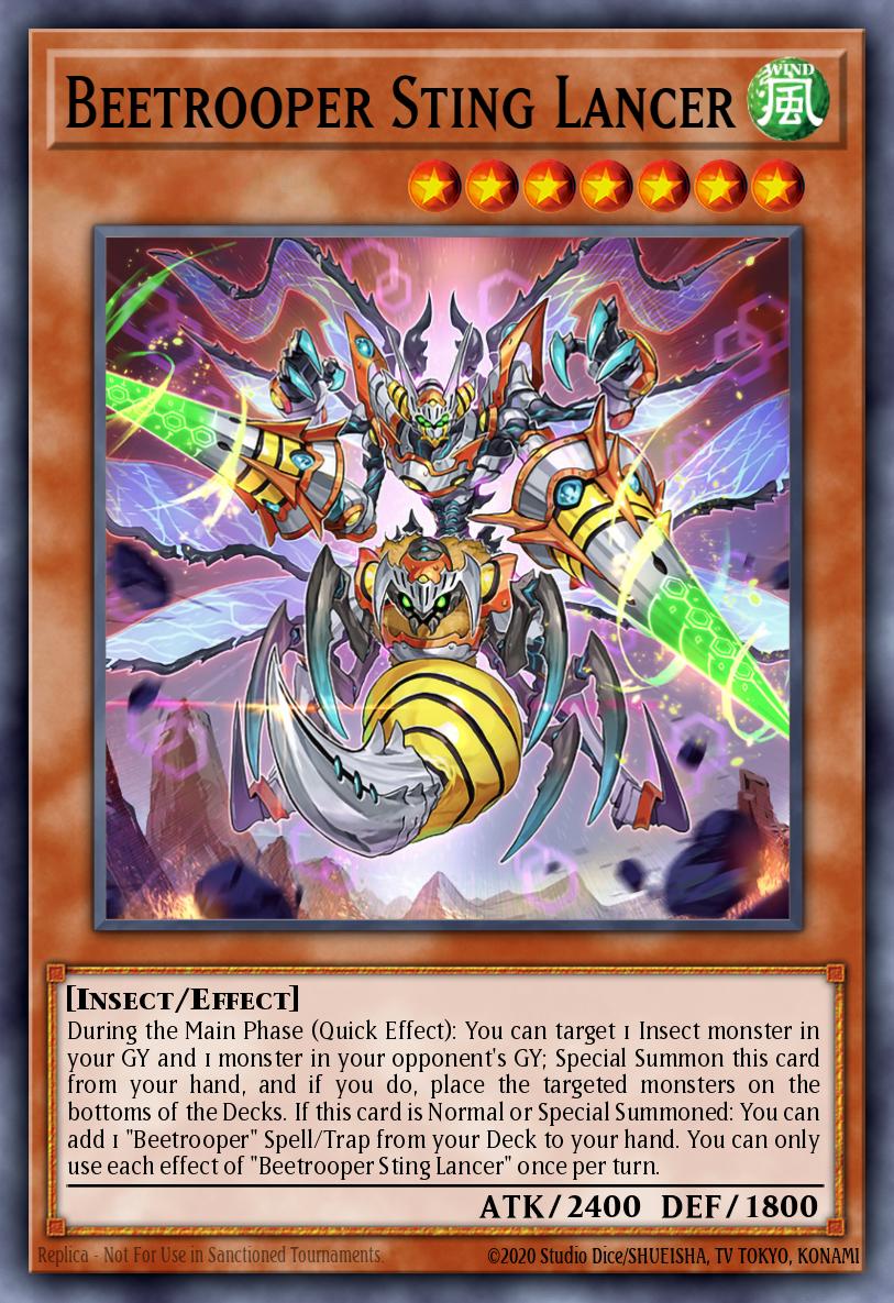 Beetrooper Sting Lancer Yu-Gi-Oh card