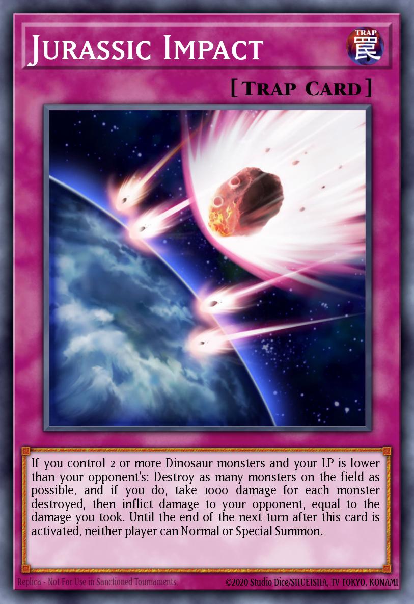 Jurassic Impact Yu-Gi-Oh card