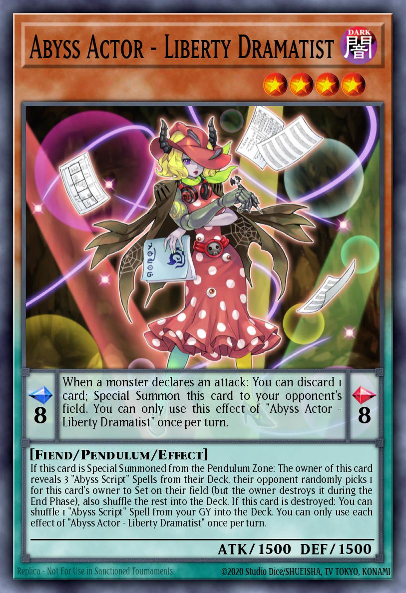 Abyss Actor - Liberty Dramatist Yu-Gi-Oh card
