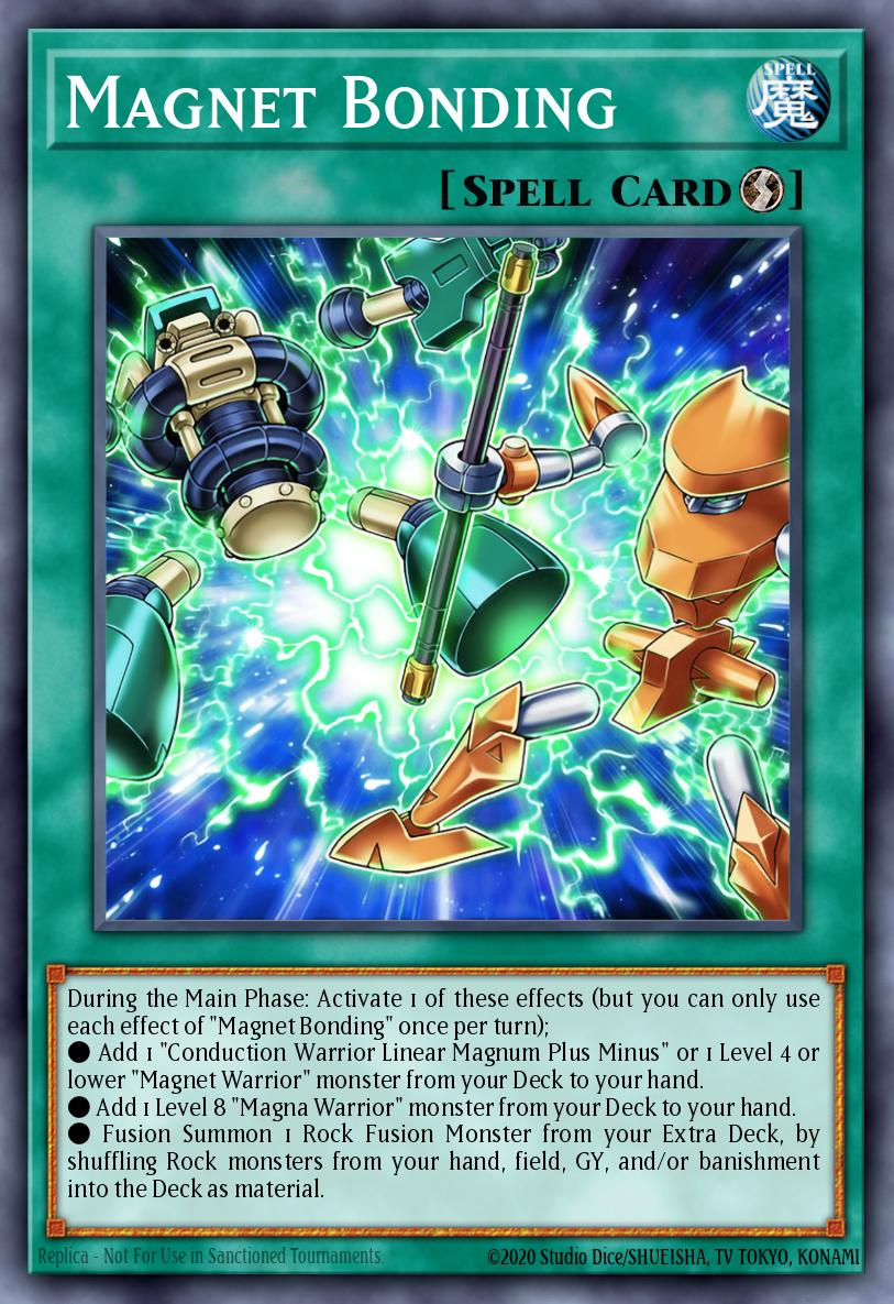 Magnet Bonding Yu-Gi-Oh card