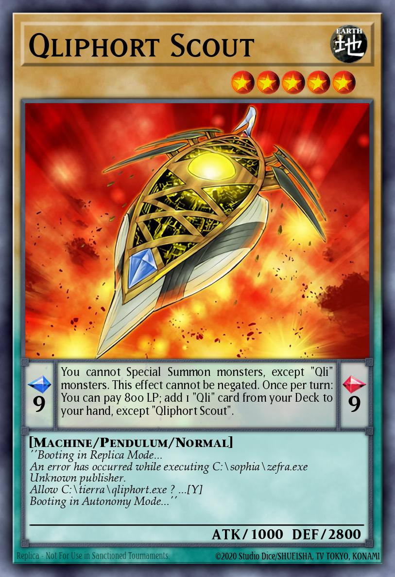 Qliphort Scout Yu-Gi-Oh card