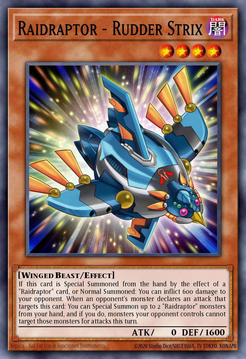 Raidraptor - Rudder Strix Yu-Gi-Oh card