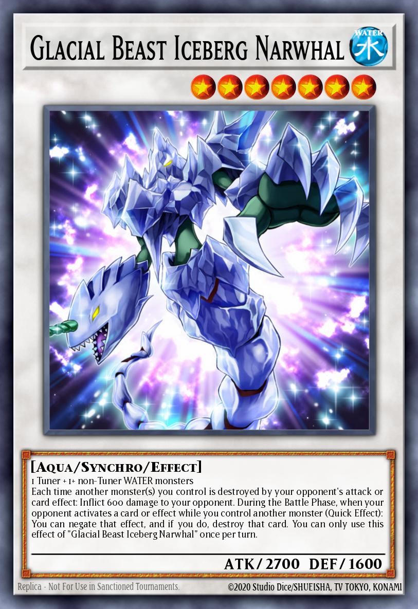 Glacial Beast Iceberg Narwhal Yu-Gi-Oh card