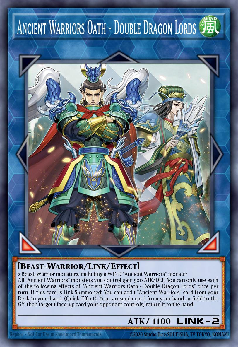 Ancient Warriors Oath - Double Dragon Lords Yu-Gi-Oh card
