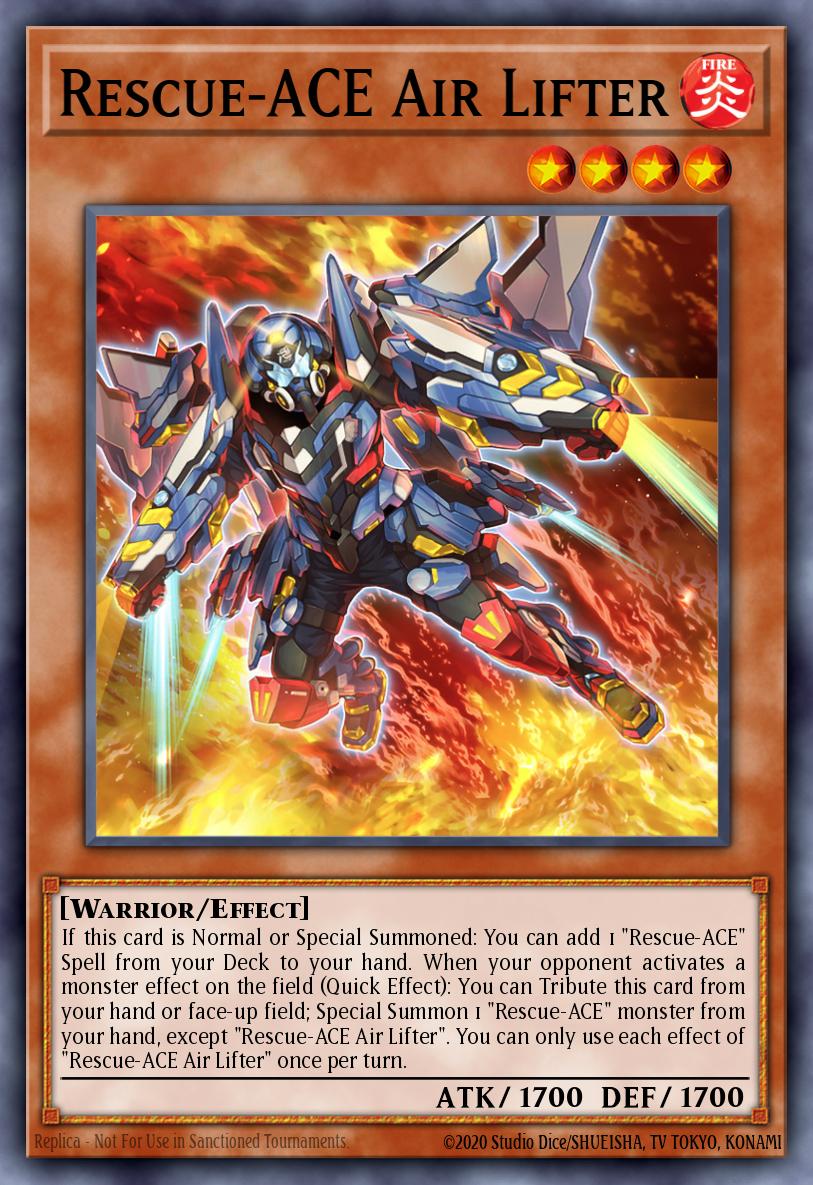 Rescue-ACE Air Lifter Yu-Gi-Oh card